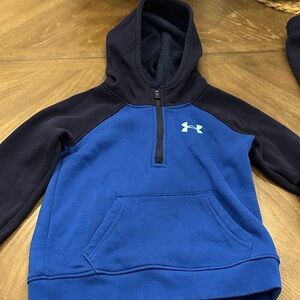 Under Armour Kids Two-Tone Blue and Black Hoodie